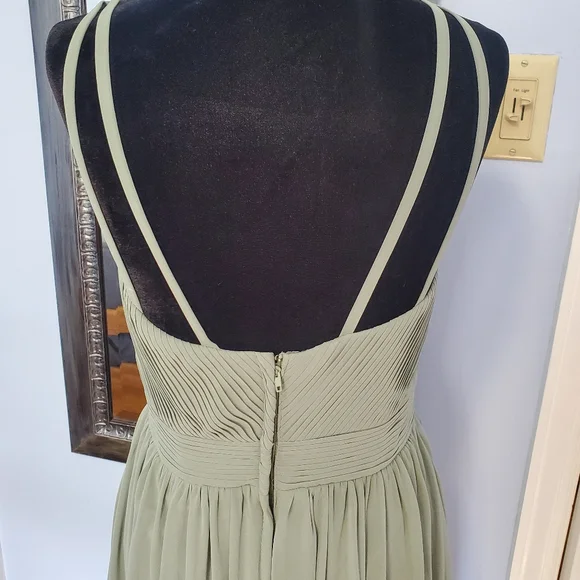 Sage Green Floor Length Gown - Picture 4 of 5